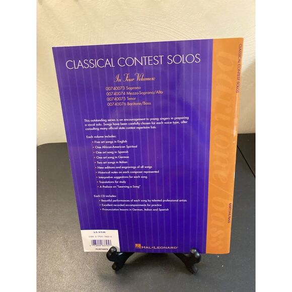 Classical Contest Solo Baritone Bass Vocal Singing Companion CD Learn Prepare - Picture 6 of 6